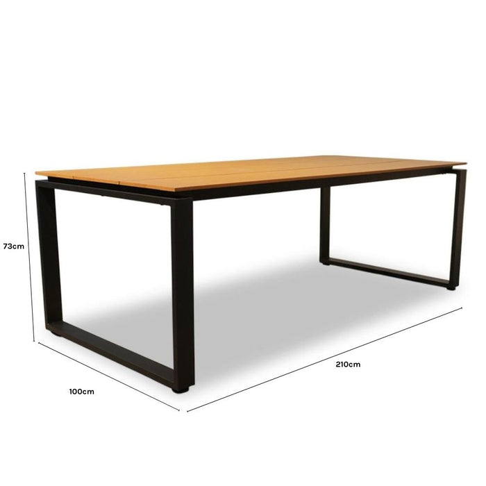 LUX outdoor living Helsinki dining tuintafel | aluminium + polywood |