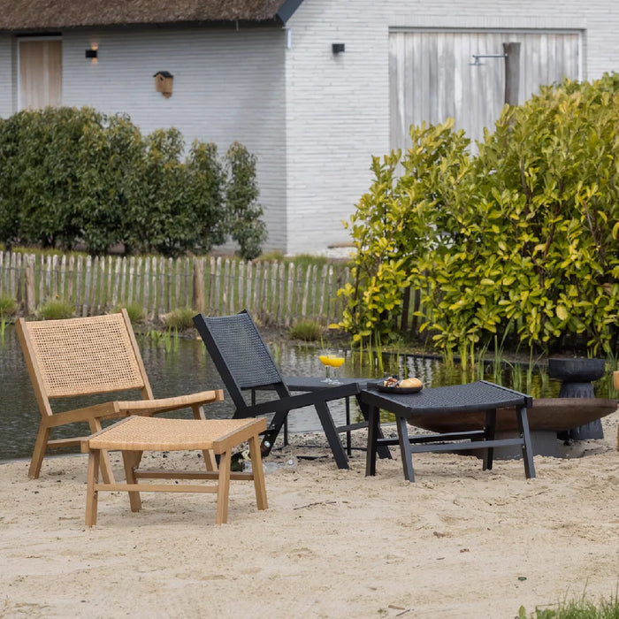 Woood Puk Fauteuil - Zwart