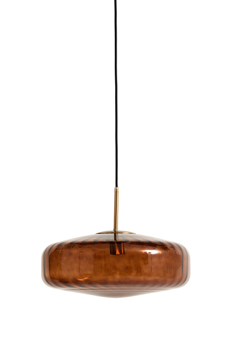 Light & Living - Hanglamp PLEAT - Ø30x17cm - Bruin