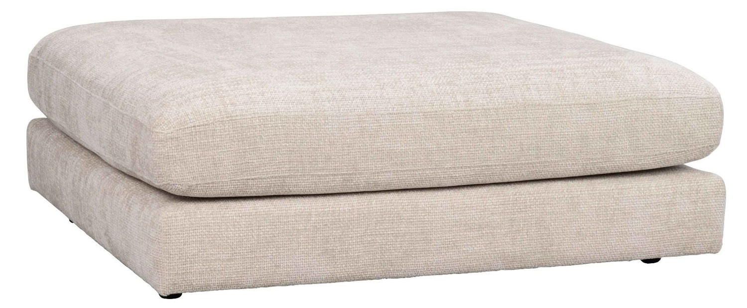 Rowico Home Duncan Hocker - Lichtgrijze Stof