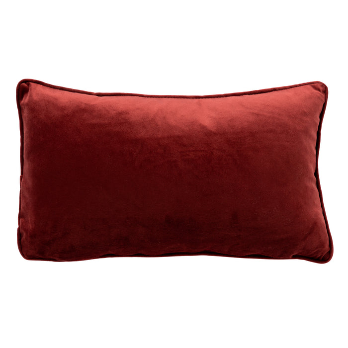 Trees - Kerst kussenhoezen - 30x50 cm, rood