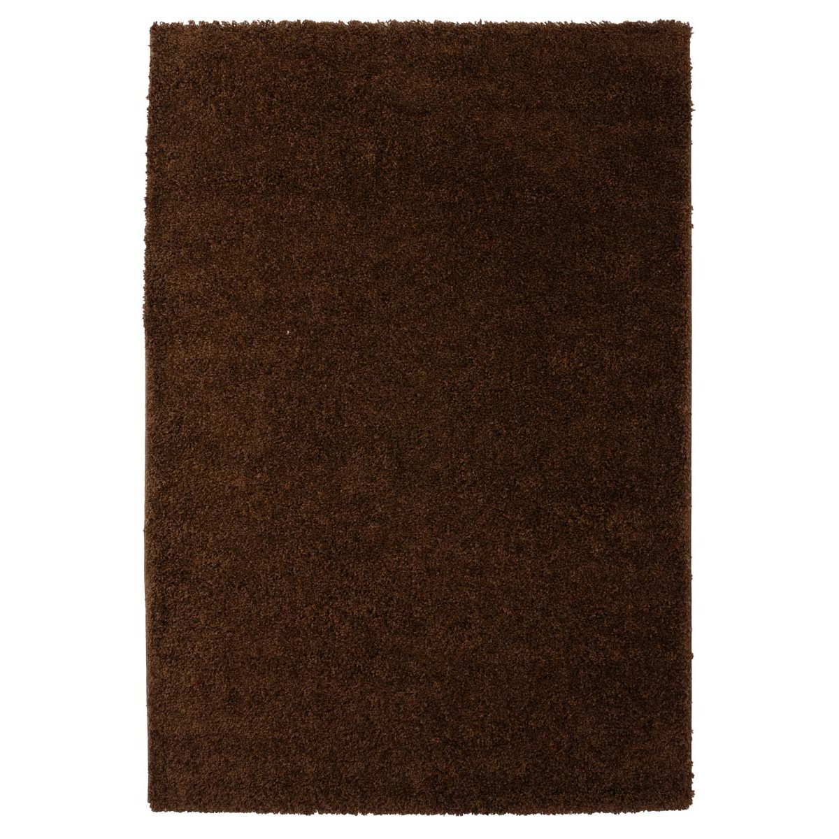 Tapeso Hoogpolig vloerkleed shaggy Trend effen - bruin - 160x230 cm