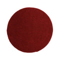 Tapeso Hoogpolig vloerkleed shaggy Trend effen rond - rood - 200 cm