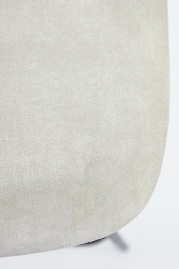 Light&living Barkruk 55x45x92 cm EMMA velvet zand-donker grijs