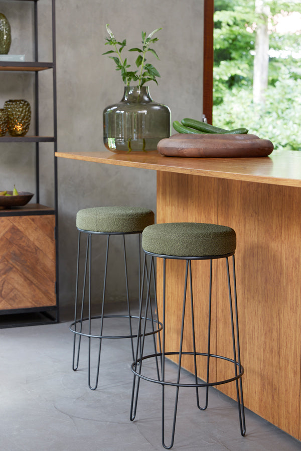 Light & Living - Barkruk ALICE - Ø41x73cm - Groen