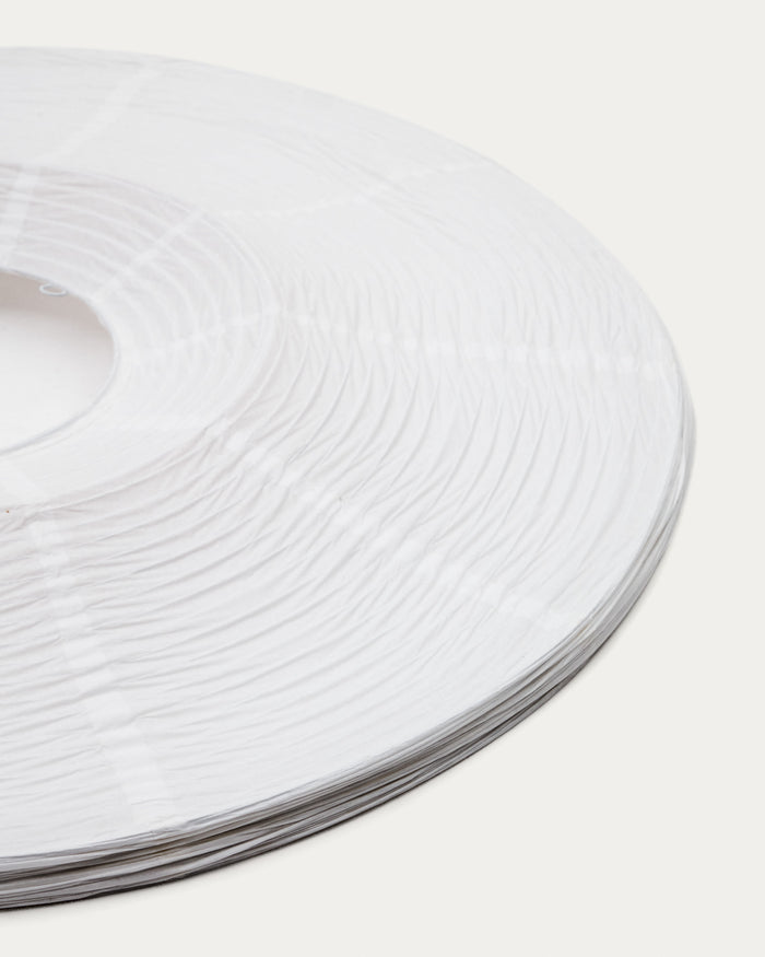 Kave Home - Lampenkap Hila voor plafondlamp van wit papier en