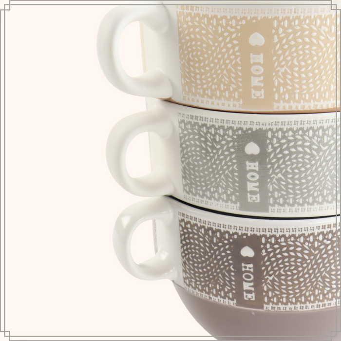 OTIX Soepkommen met Oor Set van 6 Stuks Soeptassen 500 ml Diverse k...