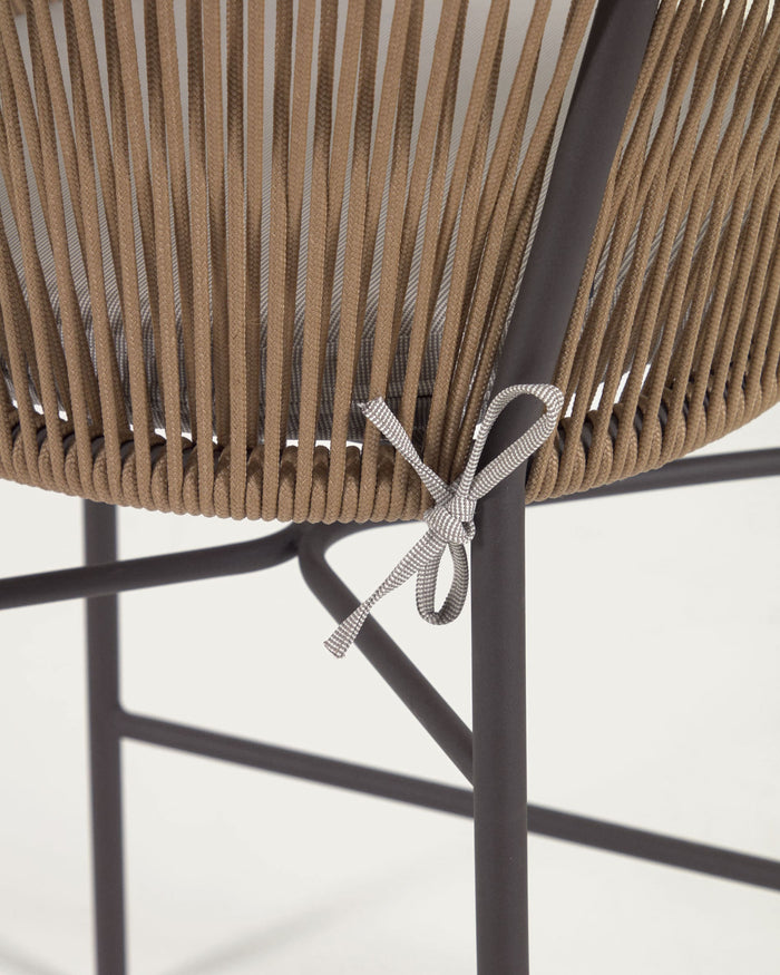 Kave Home - Yanet touwkruk in beige 80 cm hoog