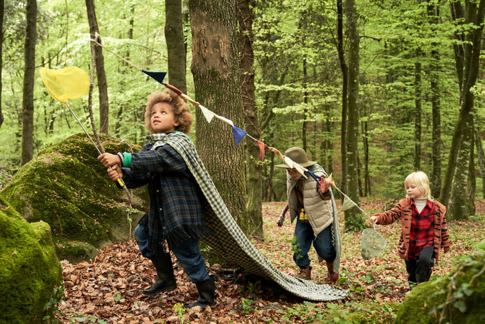 Kave Home - Veelkleurige Zelda-slinger van 100% katoenmet vlaggetjes