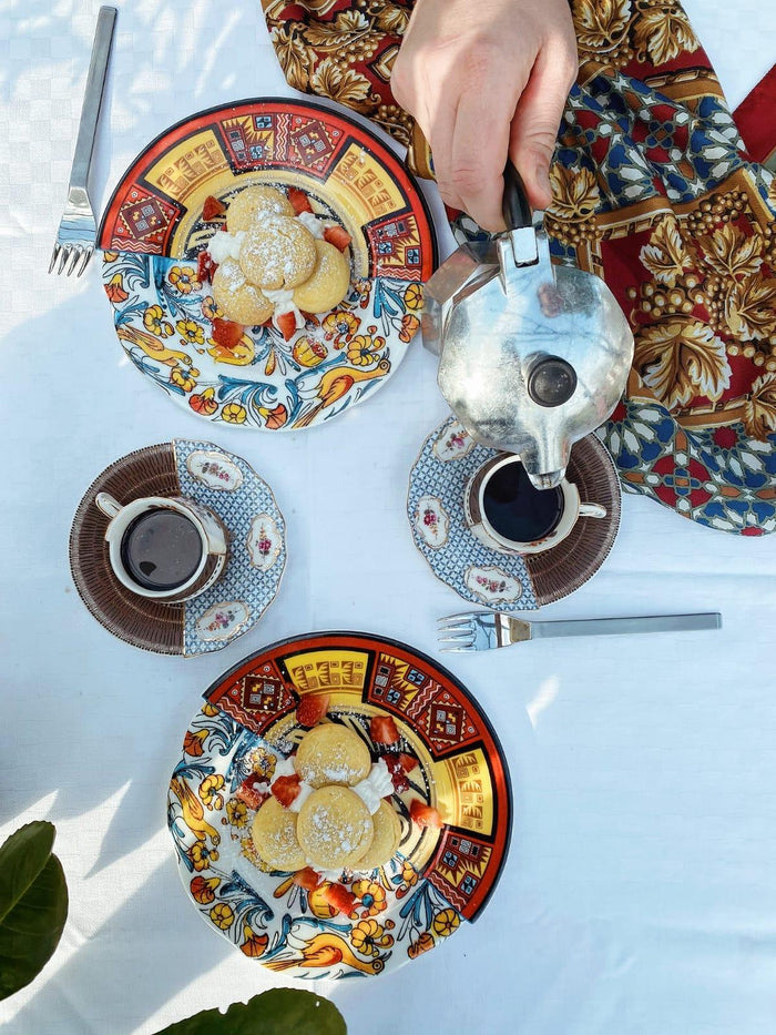 Hybrid koffiekop en schotel Eufemia