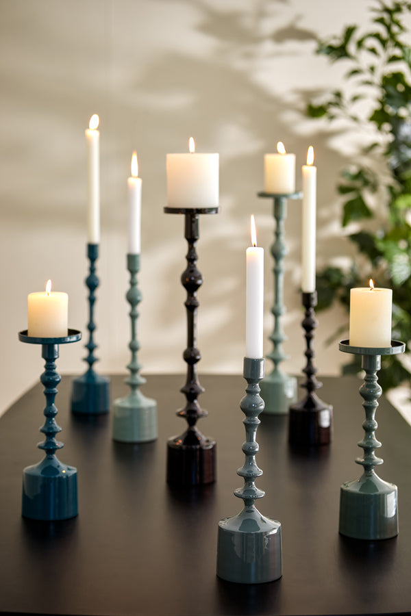 Light&living Kandelaar Ø11x54 cm SHEVA glanzend zwart