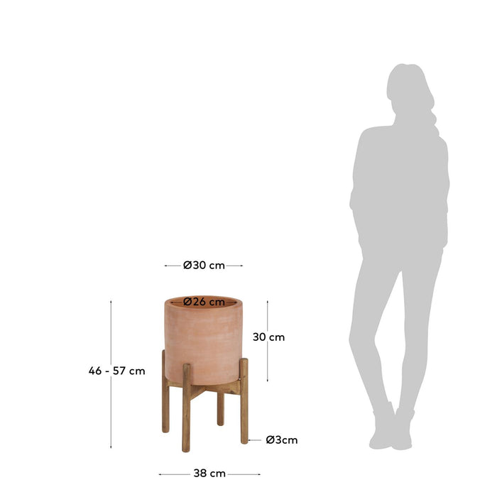 Kave Home - Dalva terracota bloempot, Ø 26 cm