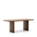 Kave Home - Litto tafel van walnootfineer 200 x 100 cm