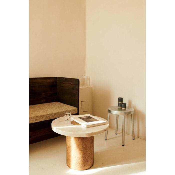 Frama Sintra bijzettafel Ø60 kurk|Ruivina marmer zwart