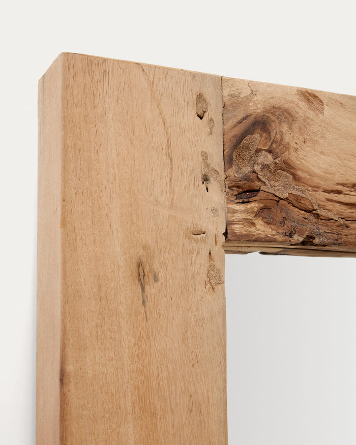Kave Home - Houten Maden-spiegel met natuurlijke afwerking 80 x 180 cm