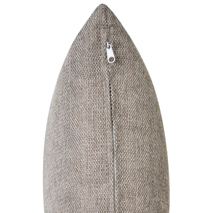 Beliani - SVANSELE - Driezitsbank - Taupe - Rechtszijdig - Polyester