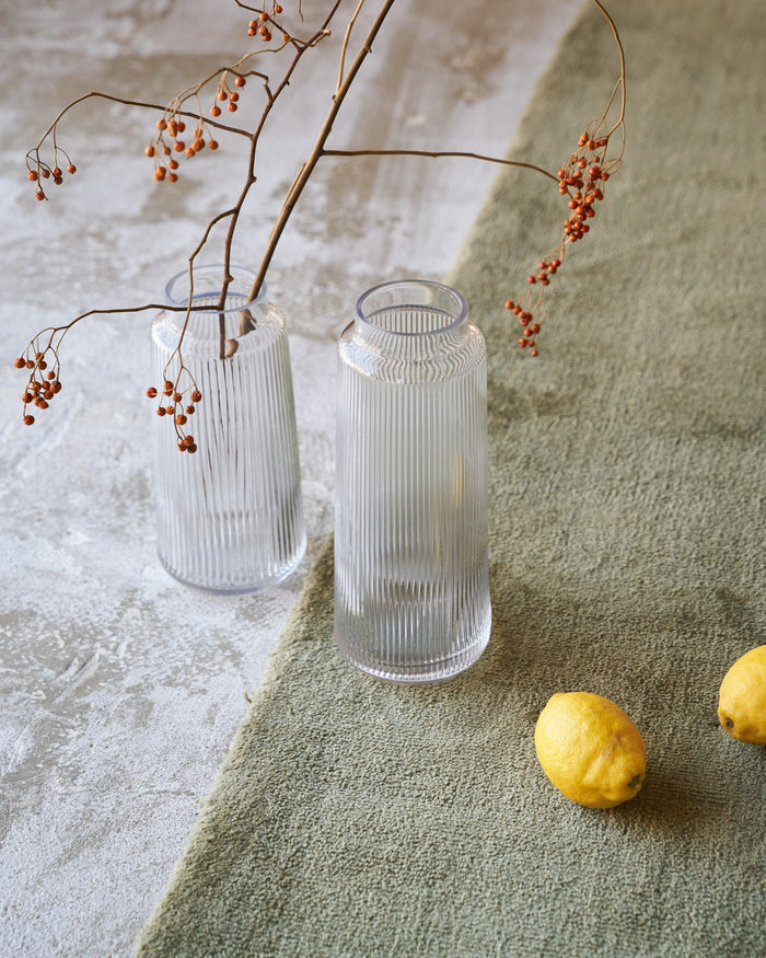 Kave Home - Doorzichtige glazen Claudia-vaas 25 cm