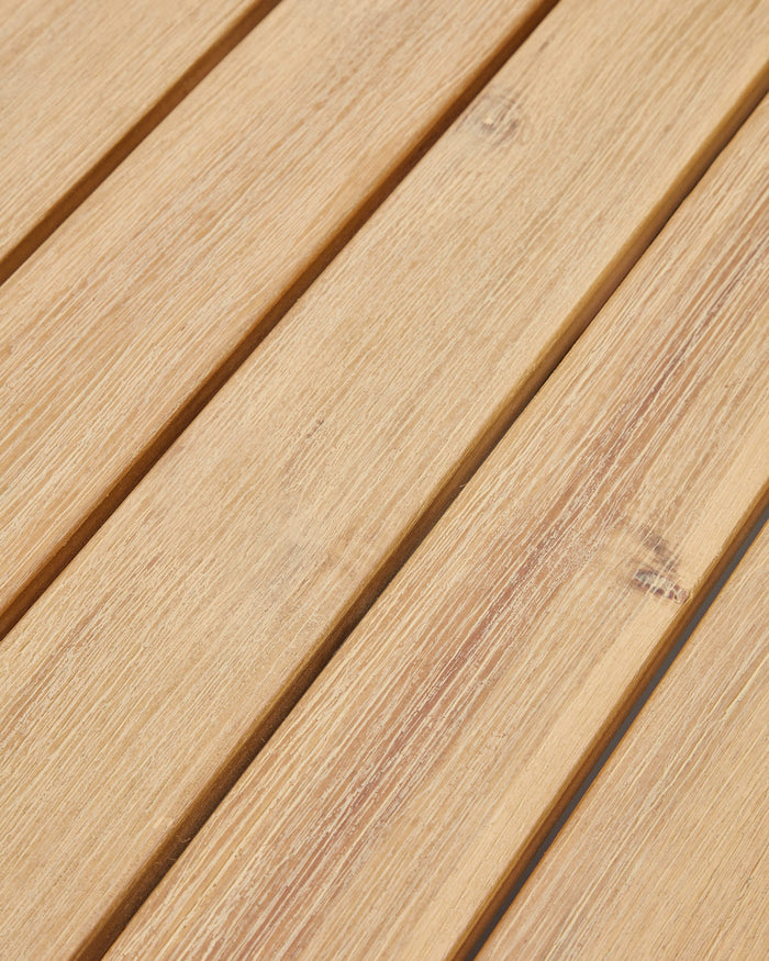 Kave Home - Salontafel Dandara van staal, zwart touw en massief