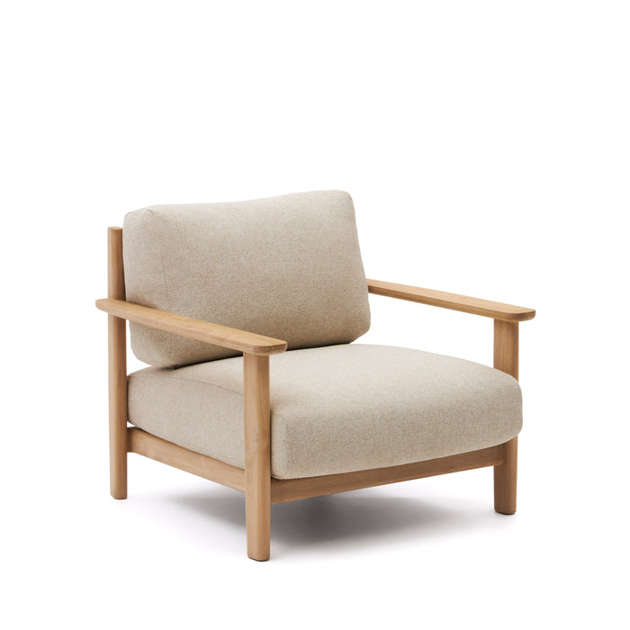 Kave Home - Fauteuil Tirant van FSC 100% massief teakhout