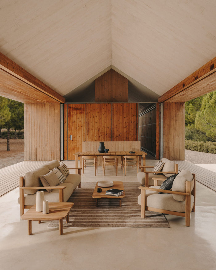 Kave Home - Fauteuil Tirant van FSC 100% massief teakhout