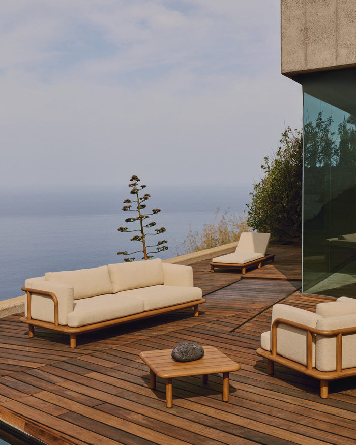 Kave Home - Fauteuil Turqueta van FSC 100% massief teakhout