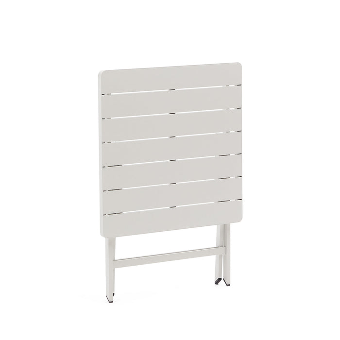 Kave Home - Torreta opvouwbare aluminium buitentafel met lichtgrijze