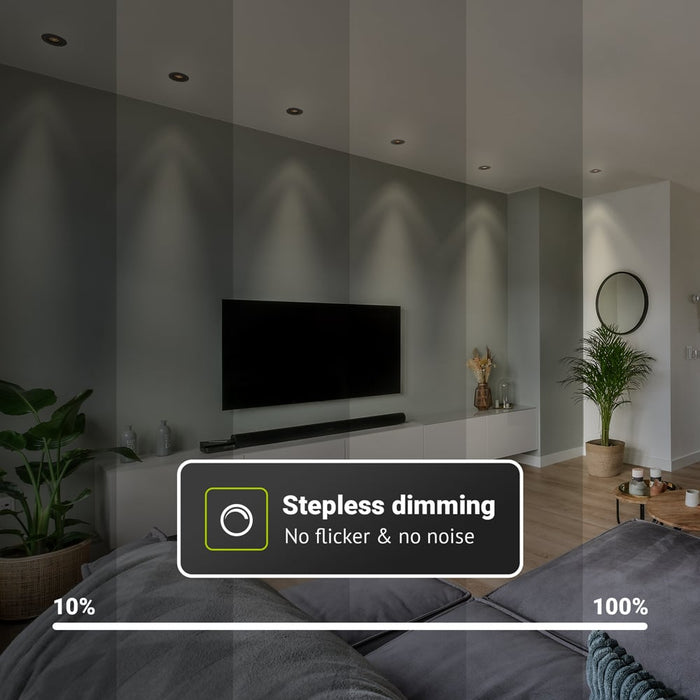 HOFTRONIC 3x Napels - LED Inbouwspots Badkamer IP65 Zwart