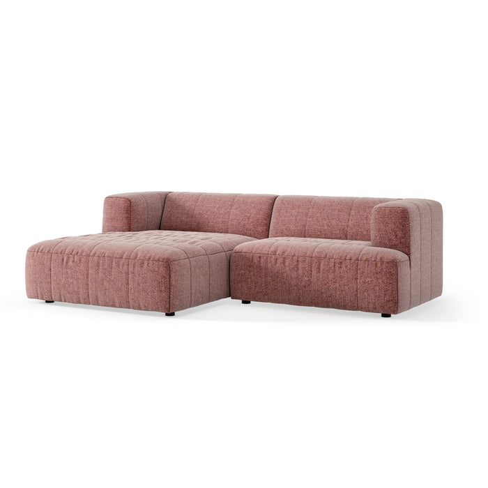 by fonQ Brick Hoekbank met Chaise Longue Links - Rosewood