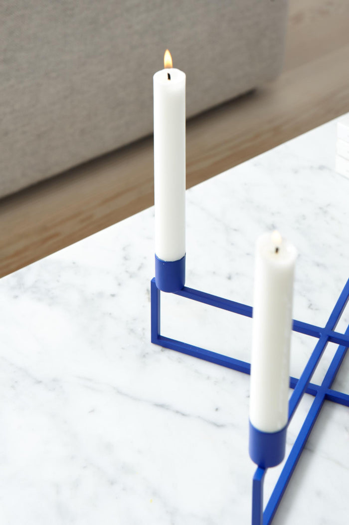 4flames kandelaar vierkant blush