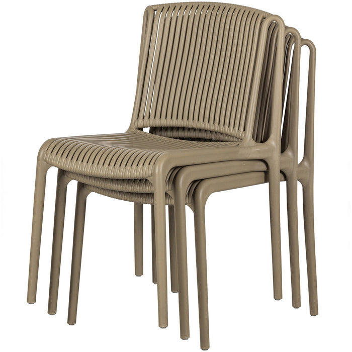 WOOOD Billie Eetkamerstoel - Kunststof - Jungle - Set van 2