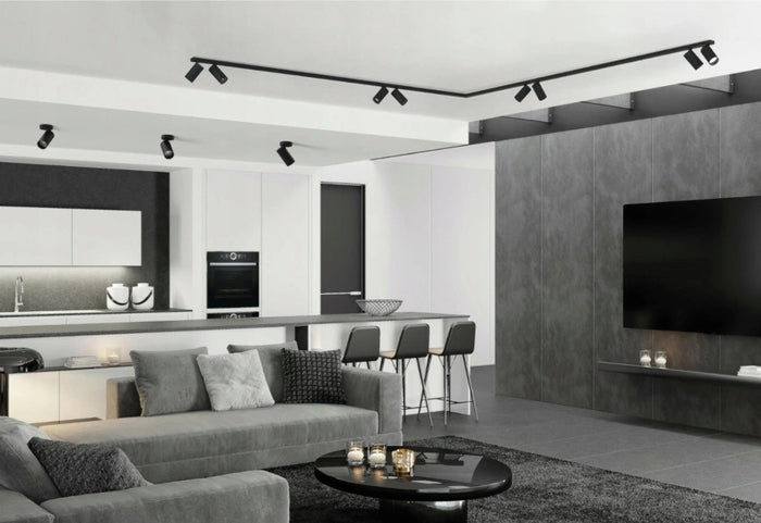 Nowodvorski Railsysteem Mono bocht 8 lichts 2x 150 cm zwart