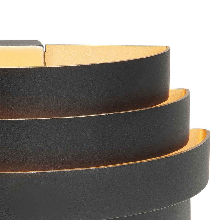 Highlight Wandlamp Scudo B 25 cm zwart goud