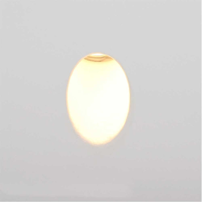 Artdelight Wandlamp Gips trimless stuc vierkant wit