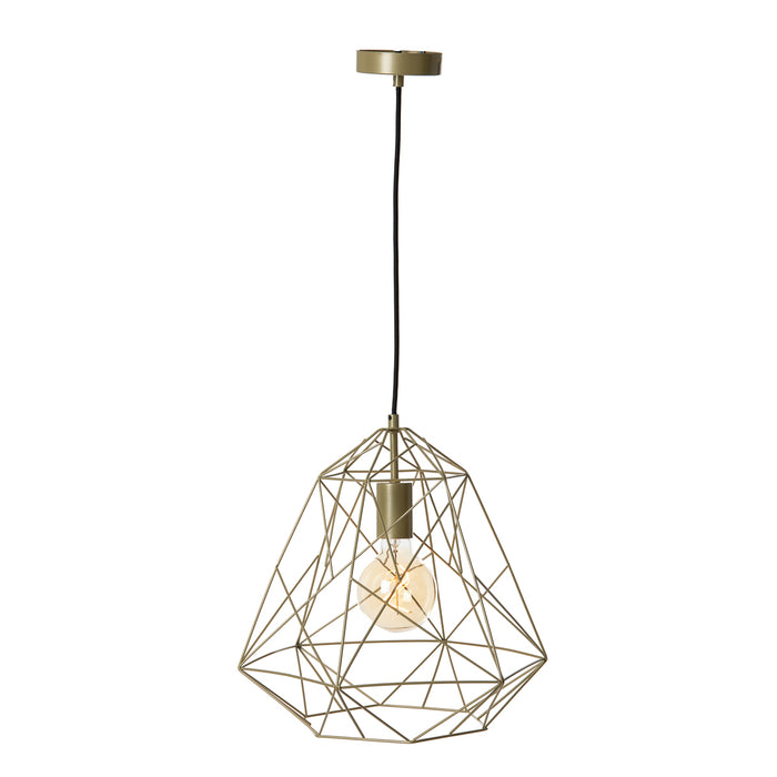 QAZQA Industriële hanglamp goud  - Framework Basic