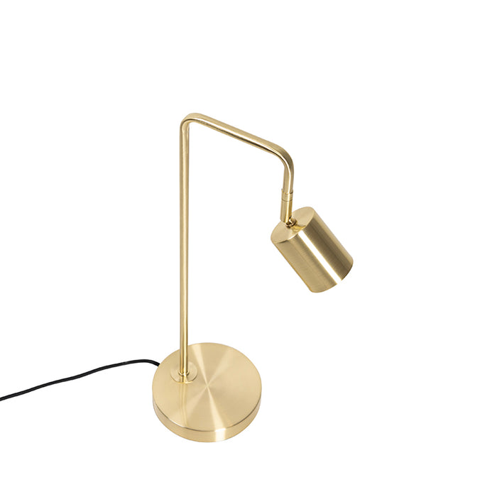 QAZQA Moderne tafellamp messing verstelbaar - Java