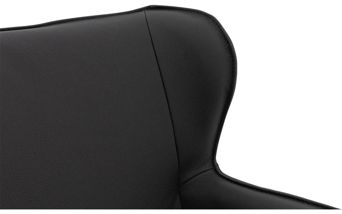 Goossens  Eetkamerstoel Leogang -  Leder met armleuning