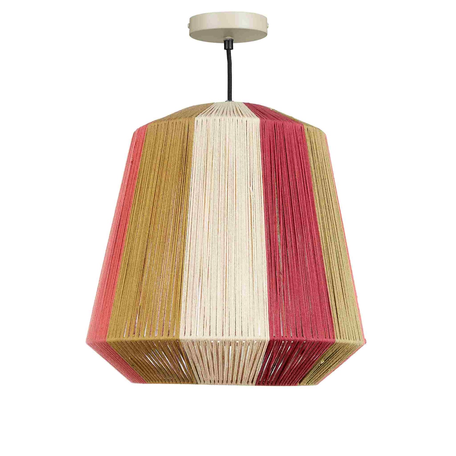 Mica Decorations Hanglamp Mascaro - 38x38x38 cm - Jute - Bruin