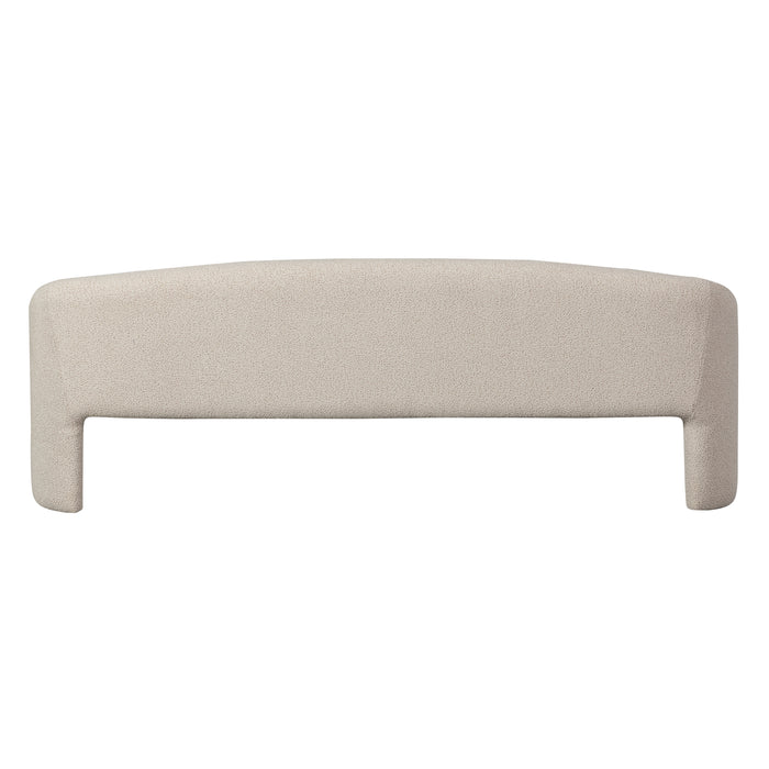 WOOOD Zone Bankje - Polyester - Beige - 58x160x55