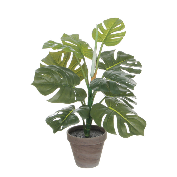Mica Decorations Monstera Kunstplant - H48 x Ø39 cm - Groen