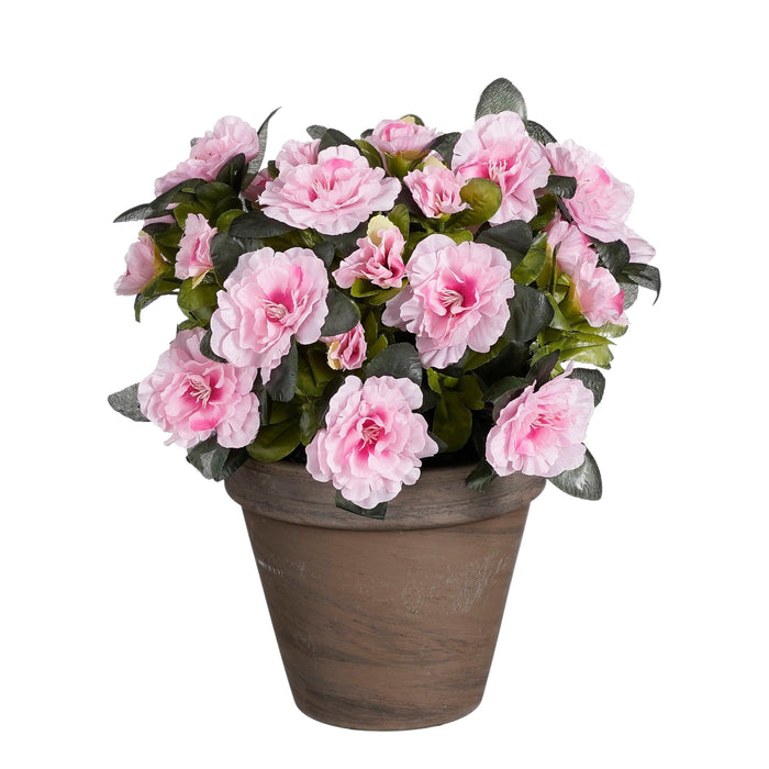Mica Decorations Azalea Kunstplant - H31 x Ø26 cm - Roze