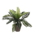 Mica Decorations Cycas Palm Kunstplant - H33 x Ø34 cm - Groen