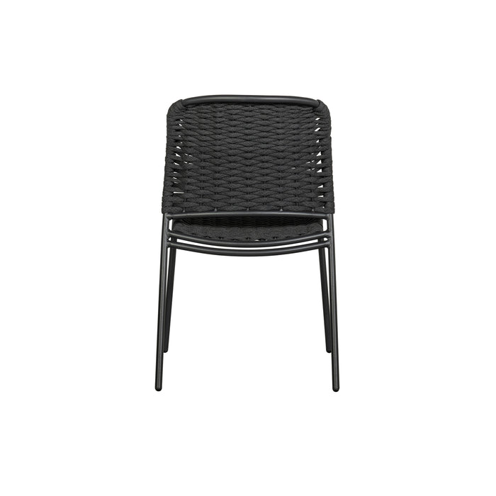 WOOOD Taku Tuinstoel Zonder Armleuning - Textileen - Zand - Set van 2