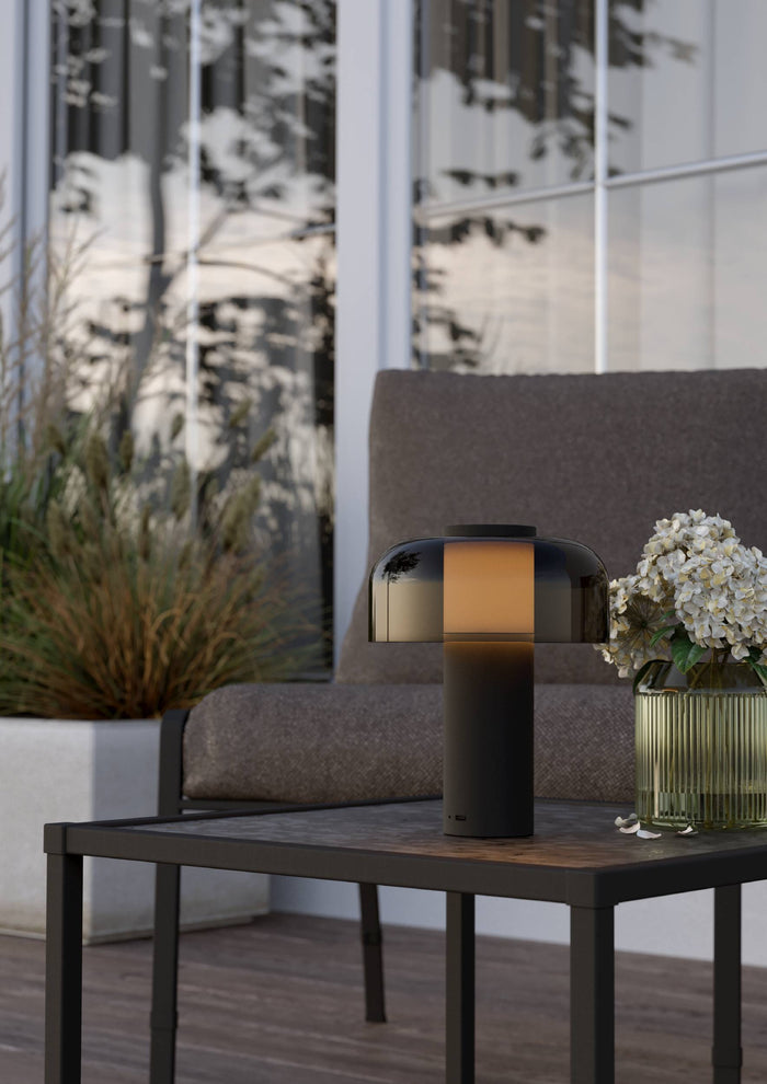 EGLO Ponente Tafellamp - LED - 20 cm - Zwart|Smoke