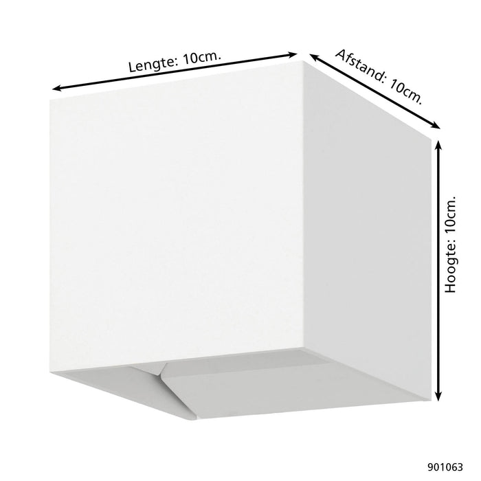 EGLO Calpino 3 Wandlamp - LED - 10 cm - Wit