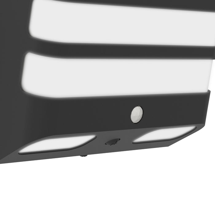 EGLO Stiappa Solar Wandlamp - LED - 20 cm - Zwart|Wit