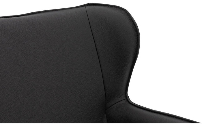 Goossens  Eetkamerstoel Leogang -  Leder met armleuning