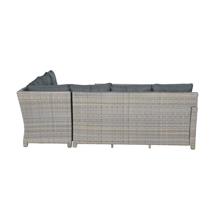 Seagull lounge-diningset - 5-delig -rechts-vintage willow-reflex black