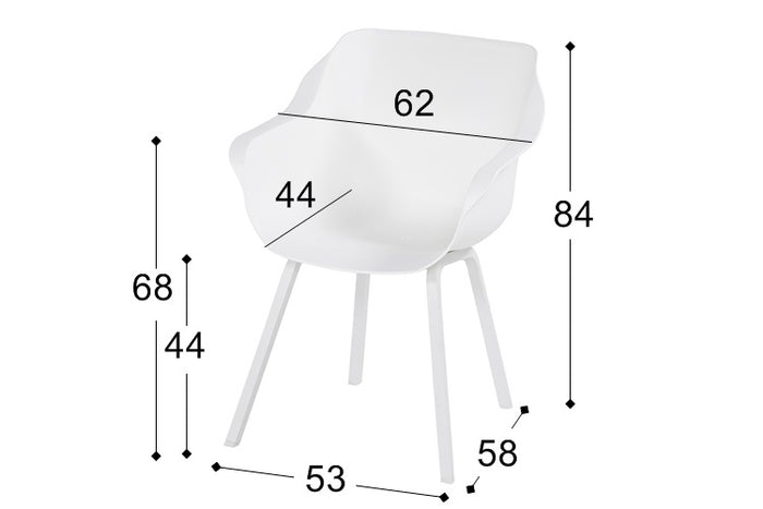 Hartman Sophie Element Tuinstoel - Set van 4 - Royal White