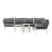 Nest outdoor Hanne 4 Delige Tuin Loungeset Grijs