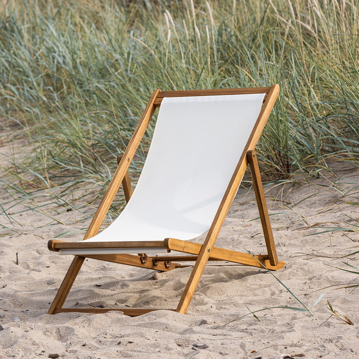 Nest outdoor Bern Inklapbare Houten Tuinstoel - Wit